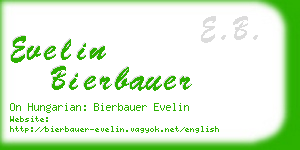 evelin bierbauer business card